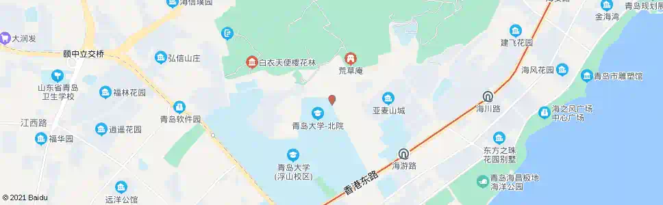 青岛青大一路_公交站地图_青岛公交_妙搜公交查询2025