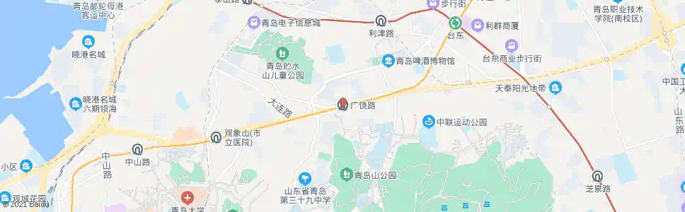 青岛广饶路_公交站地图_青岛公交_妙搜公交查询2025