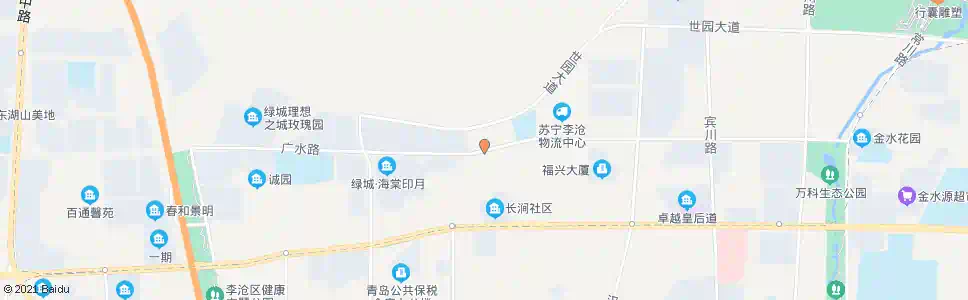 青岛广水路合川路_公交站地图_青岛公交_妙搜公交查询2025