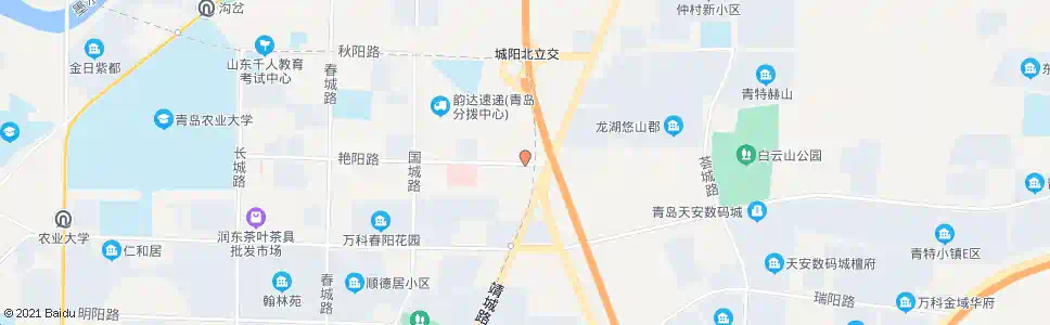 青岛艳阳路春阳路_公交站地图_青岛公交_妙搜公交查询2025