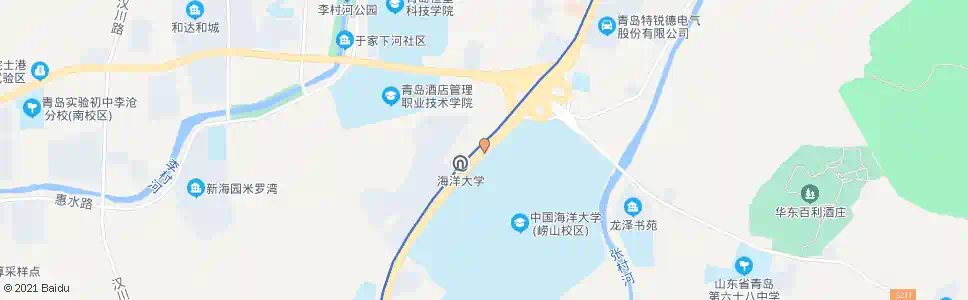 青岛海大崂山校区_公交站地图_青岛公交_妙搜公交查询2025