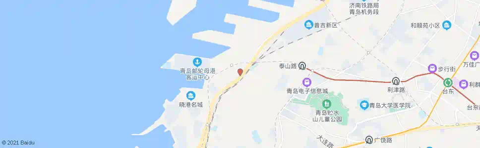 青岛港西_公交站地图_青岛公交_妙搜公交查询2025