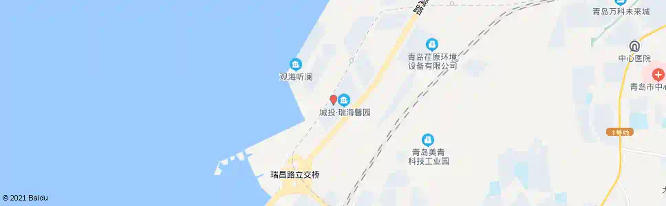 青岛瑞海景园南_公交站地图_青岛公交_妙搜公交查询2025