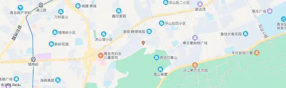 青岛福山老年公寓_公交站地图_青岛公交_妙搜公交查询2025