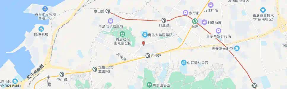 青岛汤山路_公交站地图_青岛公交_妙搜公交查询2025