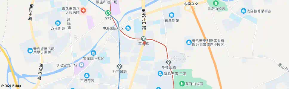 青岛河南村新区_公交站地图_青岛公交_妙搜公交查询2025