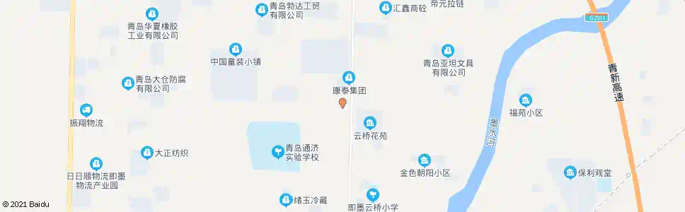 青岛圈子村西_公交站地图_青岛公交_妙搜公交查询2025