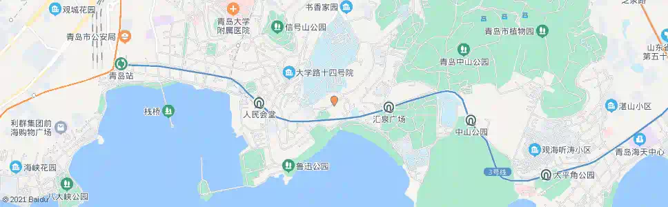 青岛福山支路_公交站地图_青岛公交_妙搜公交查询2025