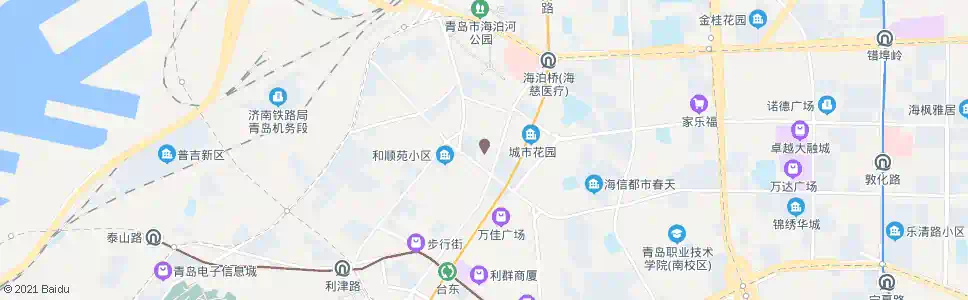 青岛大名路小学_公交站地图_青岛公交_妙搜公交查询2025