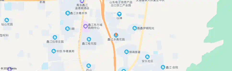 青岛王沙路水青花园_公交站地图_青岛公交_妙搜公交查询2025