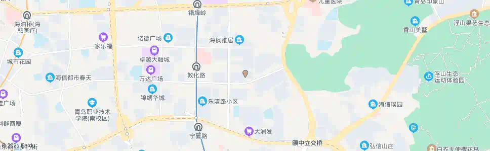 青岛交运山庄_公交站地图_青岛公交_妙搜公交查询2025