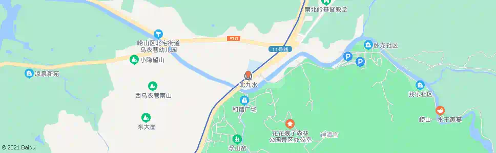 青岛崂山北九水客服中心_公交站地图_青岛公交_妙搜公交查询2025