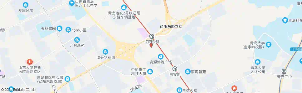 青岛铜川路徐水路东_公交站地图_青岛公交_妙搜公交查询2025