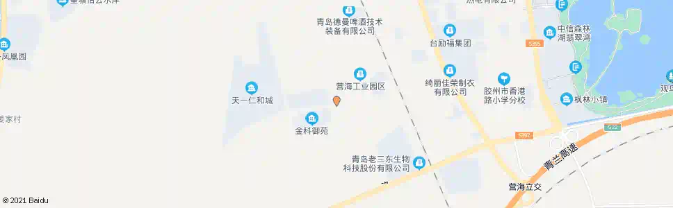 青岛营海工业园b_公交站地图_青岛公交_妙搜公交查询2025