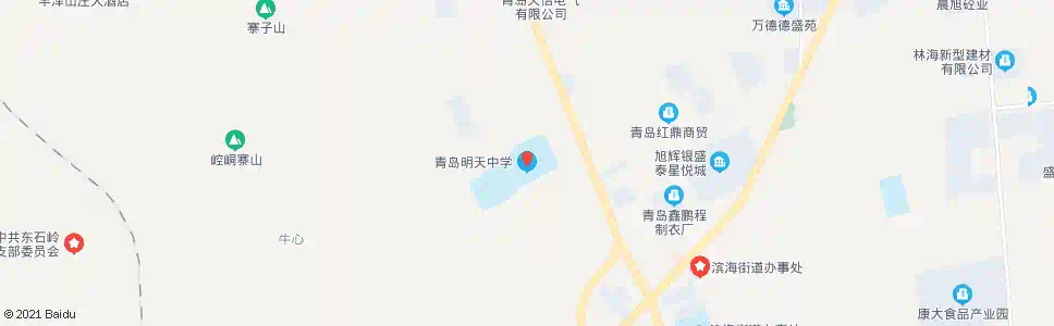 青岛明天学校_公交站地图_青岛公交_妙搜公交查询2025