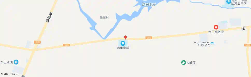 青岛店集中学_公交站地图_青岛公交_妙搜公交查询2025