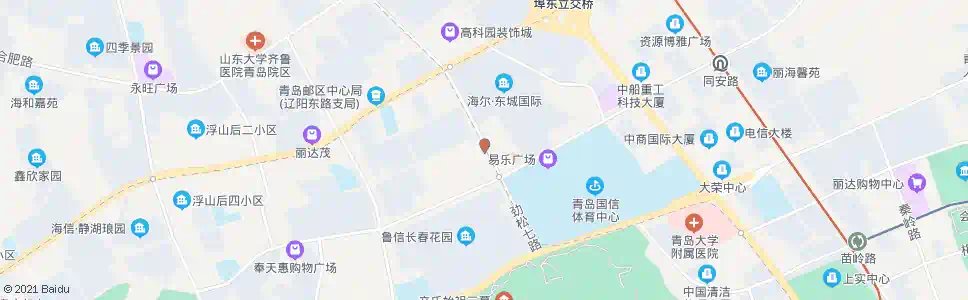 青岛同安路劲松七路_公交站地图_青岛公交_妙搜公交查询2025