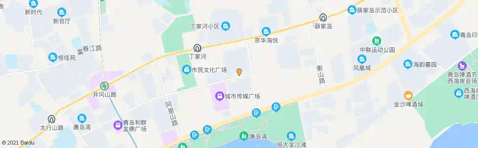 青岛港东村南_公交站地图_青岛公交_妙搜公交查询2025