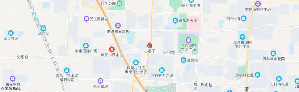 青岛小寨子_公交站地图_青岛公交_妙搜公交查询2025