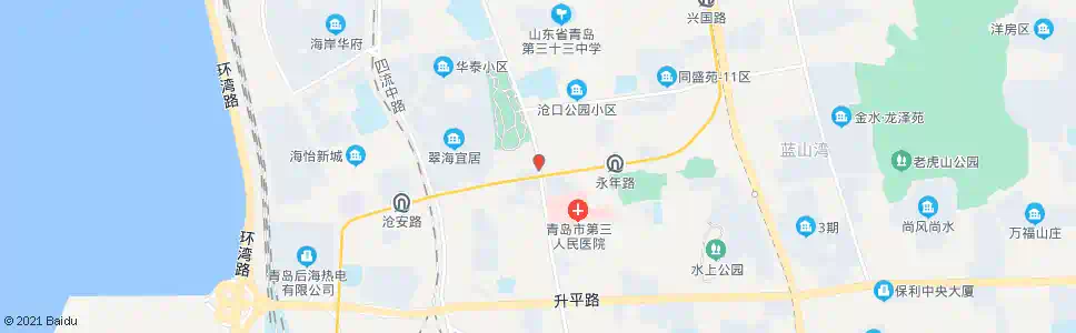 青岛沧口公园_公交站地图_青岛公交_妙搜公交查询2025