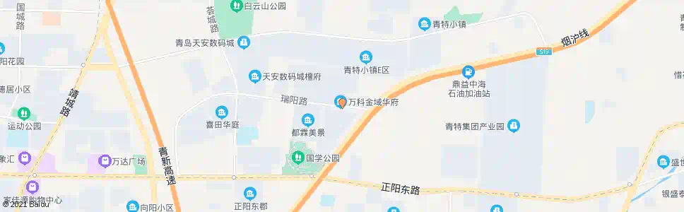 青岛前旺疃西_公交站地图_青岛公交_妙搜公交查询2025