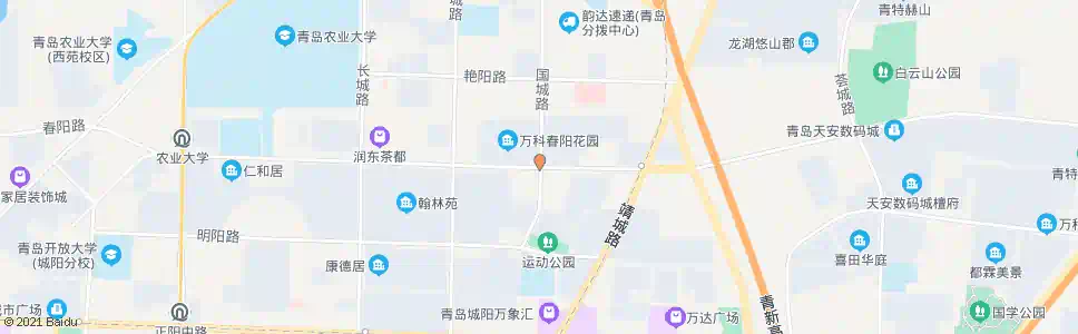 青岛国城路站_公交站地图_青岛公交_妙搜公交查询2025