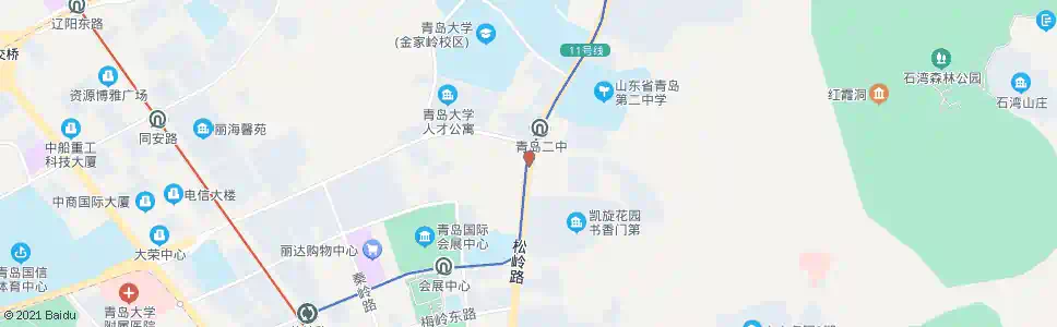 青岛朱家洼_公交站地图_青岛公交_妙搜公交查询2025
