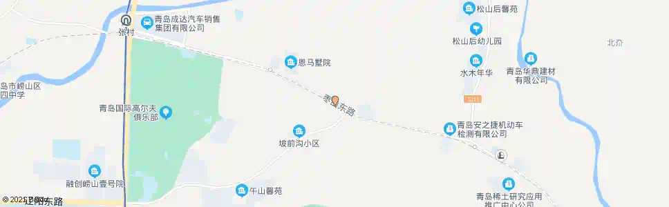 青岛彭家庄西_公交站地图_青岛公交_妙搜公交查询2025