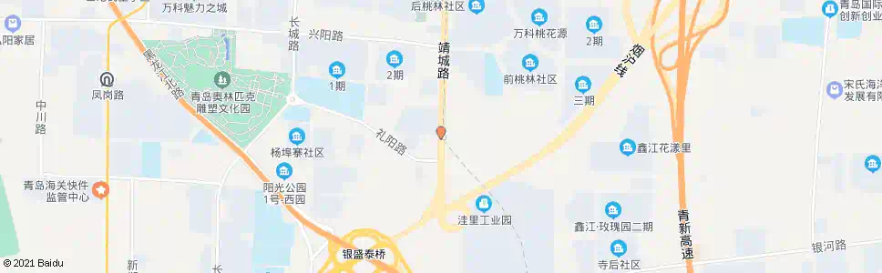青岛前桃林_公交站地图_青岛公交_妙搜公交查询2025