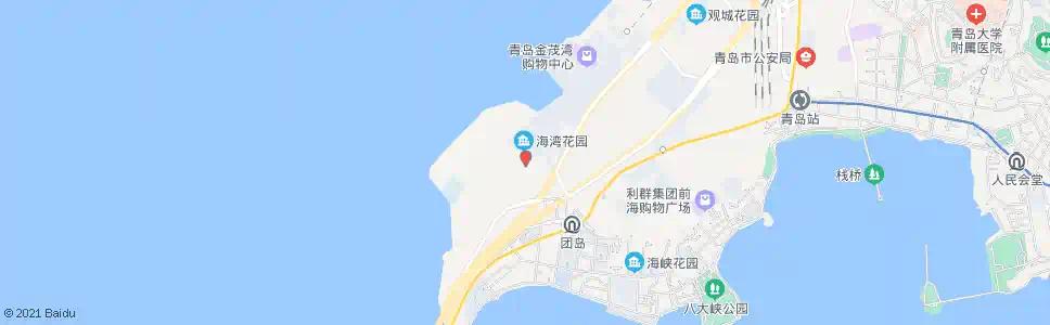 青岛团岛停车场_公交站地图_青岛公交_妙搜公交查询2025