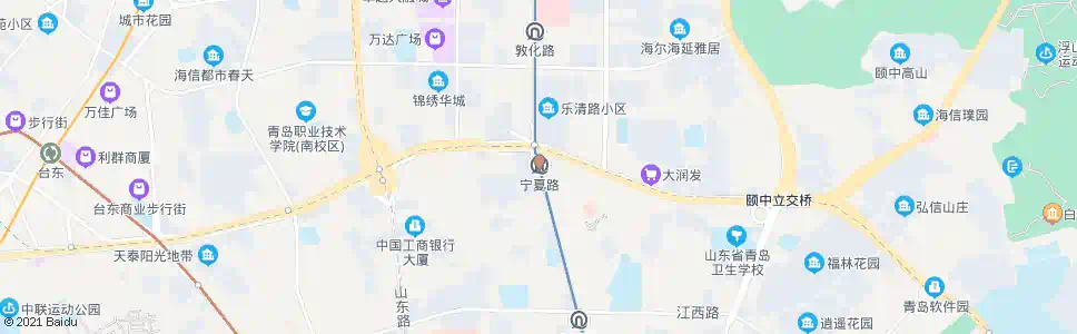 青岛宁夏路_公交站地图_青岛公交_妙搜公交查询2025