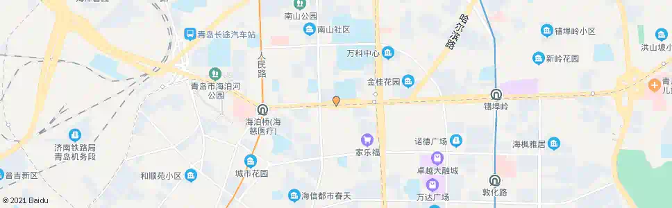 青岛十六中_公交站地图_青岛公交_妙搜公交查询2025
