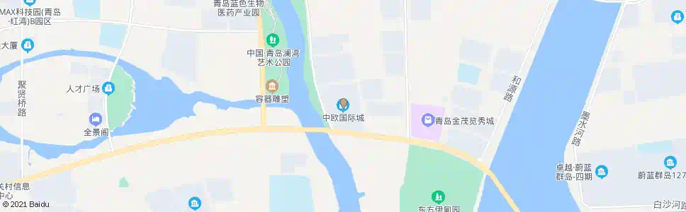 青岛中欧国际城_公交站地图_青岛公交_妙搜公交查询2025