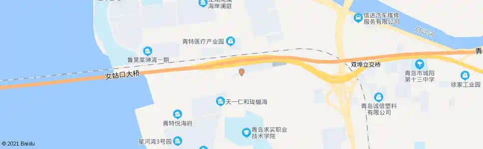 青岛西女姑山社区_公交站地图_青岛公交_妙搜公交查询2025