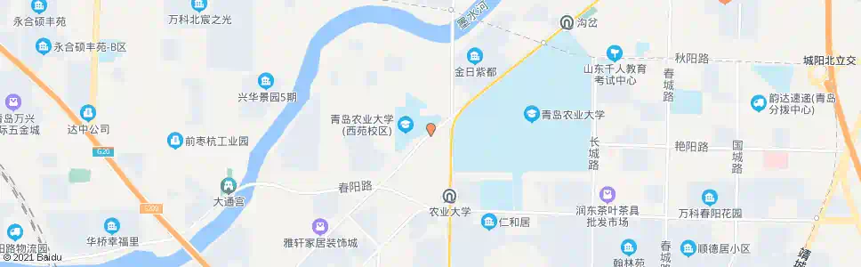 青岛农大宿舍_公交站地图_青岛公交_妙搜公交查询2025