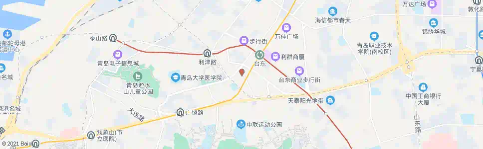 青岛台东(婚纱街)_公交站地图_青岛公交_妙搜公交查询2025