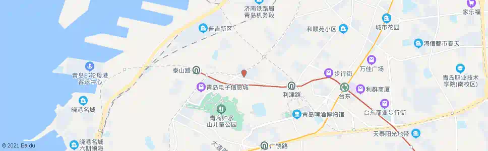 青岛小商品城_公交站地图_青岛公交_妙搜公交查询2025