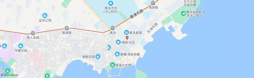 青岛海口路麦岛路_公交站地图_青岛公交_妙搜公交查询2025