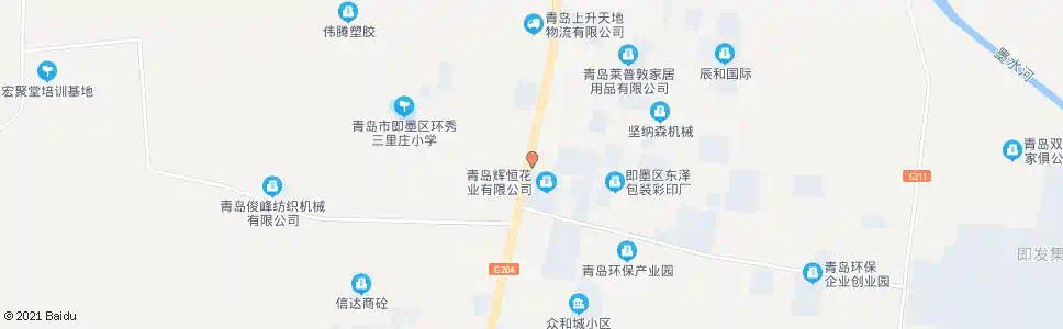 青岛阜安工业园管委_公交站地图_青岛公交_妙搜公交查询2025