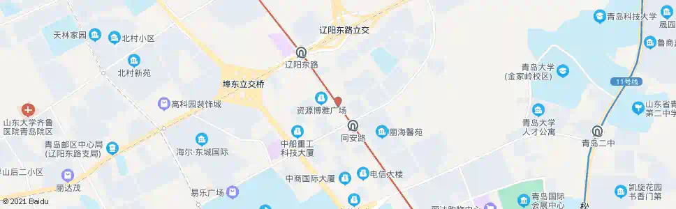 青岛尚东区_公交站地图_青岛公交_妙搜公交查询2025