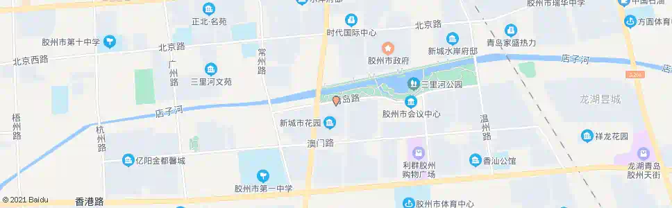 青岛新城市花园北门_公交站地图_青岛公交_妙搜公交查询2025