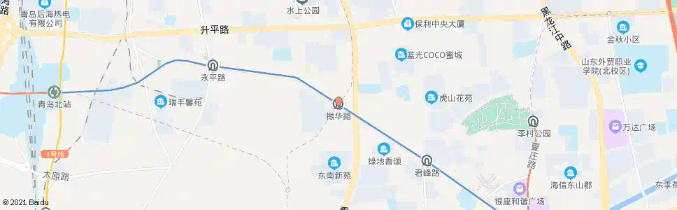 青岛振华路_公交站地图_青岛公交_妙搜公交查询2025