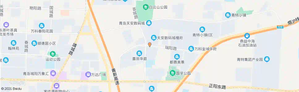 青岛瑞阳路_公交站地图_青岛公交_妙搜公交查询2025
