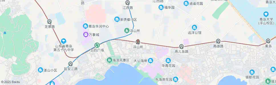 青岛浮山所_公交站地图_青岛公交_妙搜公交查询2025