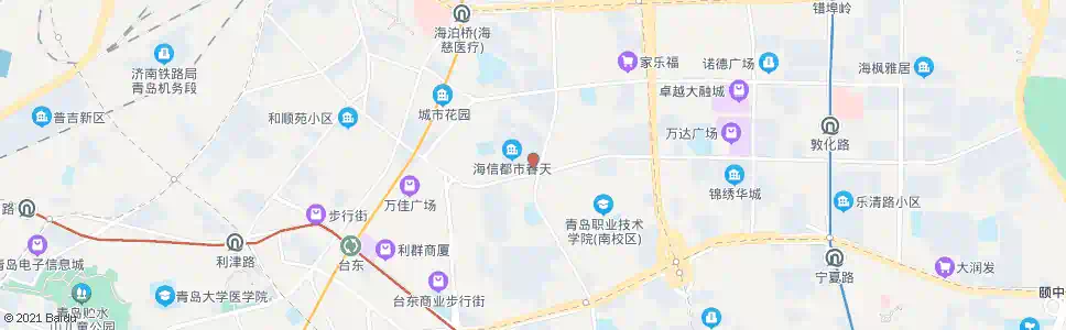 青岛延吉路(人力资源市场)_公交站地图_青岛公交_妙搜公交查询2025