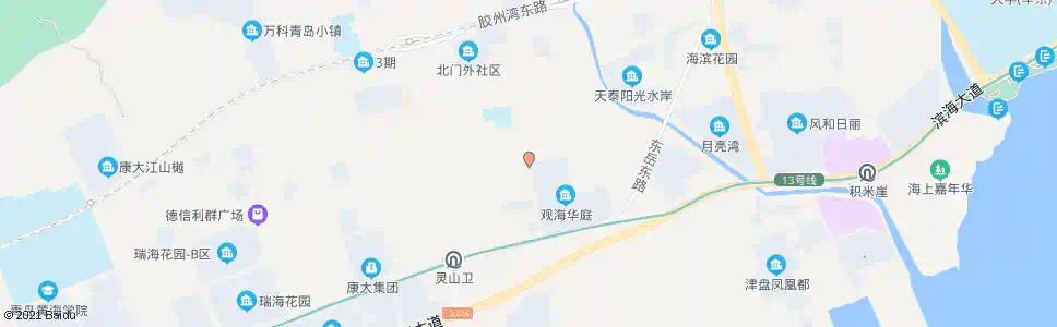 青岛山兴观海华庭_公交站地图_青岛公交_妙搜公交查询2025