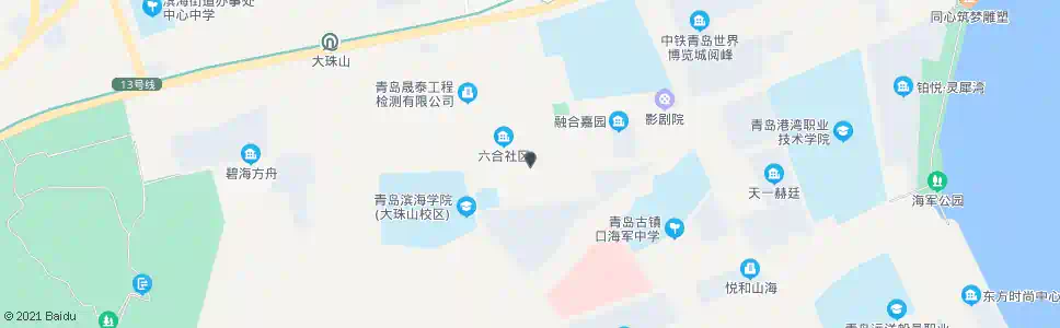 青岛珠山秀景南_公交站地图_青岛公交_妙搜公交查询2025
