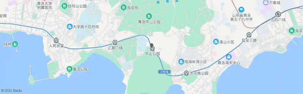 青岛香港西路_公交站地图_青岛公交_妙搜公交查询2025