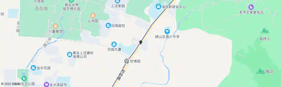青岛茶博园_公交站地图_青岛公交_妙搜公交查询2025