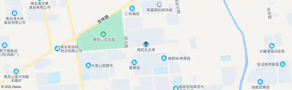 青岛梅花生态港_公交站地图_青岛公交_妙搜公交查询2025